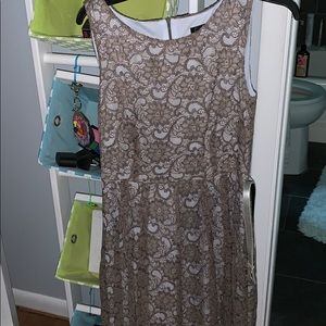 Brown lace formal dress
